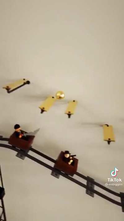 @enbiggen Indiana jones theme’d Rube Goldberg machine