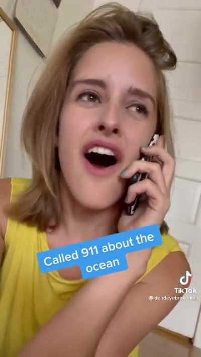 Calling 911 about the ocean