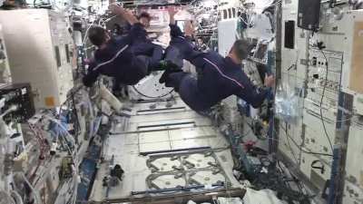 ISS Olympics: Synchronized Swimming