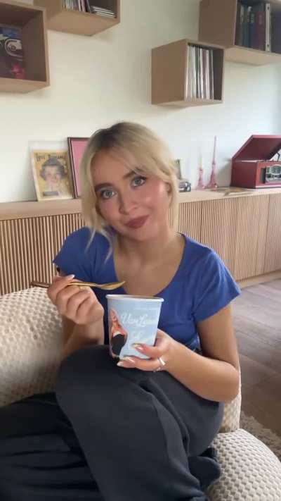 Eating ice cream IG 7/9/2024