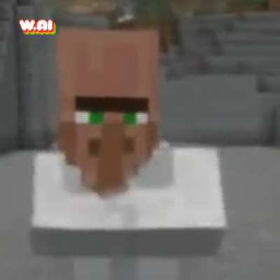 So I ran a villager through an AI...