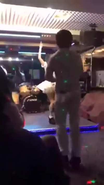 Absolute chad showing off his dance skills