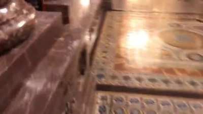 First footage of protesters inside Capitol Building. Congress has evacuated.