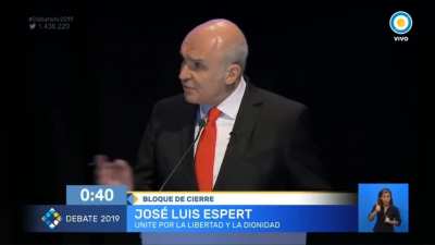 El oráculo Espert allá por el 2019 en el debate presidencial..!