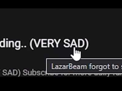 Lazarbeam forgot to stop recording (VERY SAD)