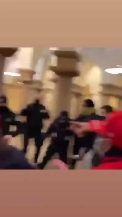PRO Trump supporters unleash chaoswith Capitol Police inside the Capitol building