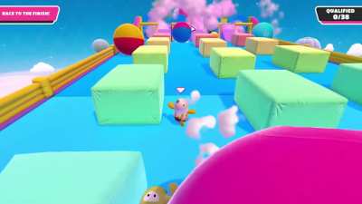 Dizzy Heights Tip: If you time it right, you can dive underneath the balls