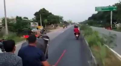 Justice served for using animal drawn carriage on a busy highway.