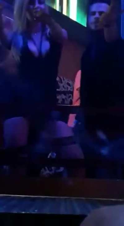 No panties dancing in the club