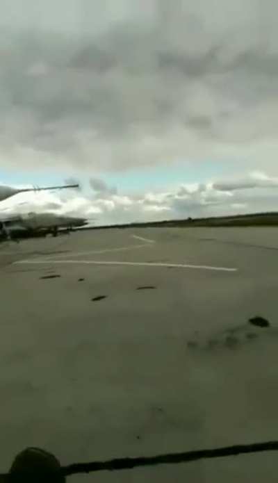 Ukrainian pilot flies low