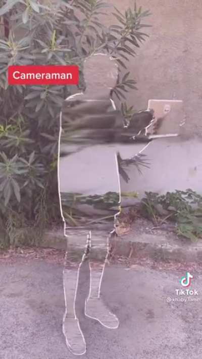when the cameraman is ....
