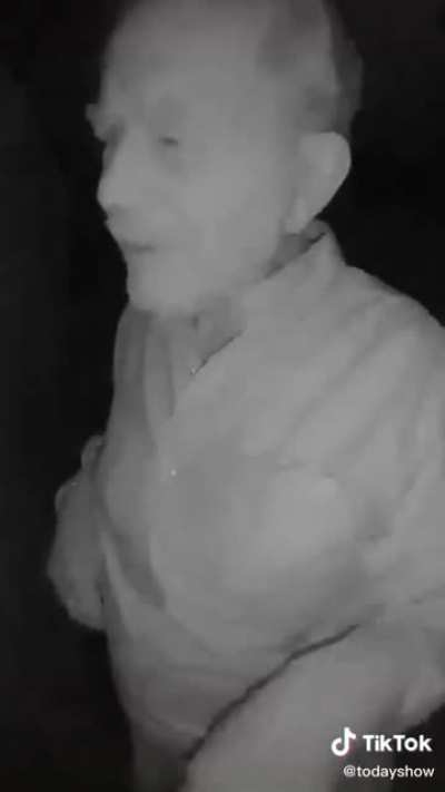 A doorbell camera captured the moment a Nobel Prize winner was told he won