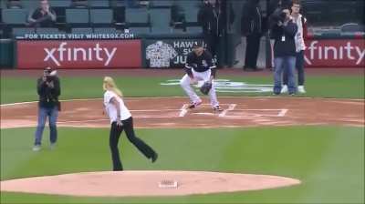 RuinedMyDay. Her First Pitch.