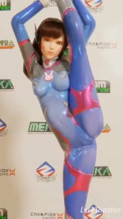 When your suit is thin and you stretch a little too hard