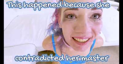That's how you punish an ungrateful slut