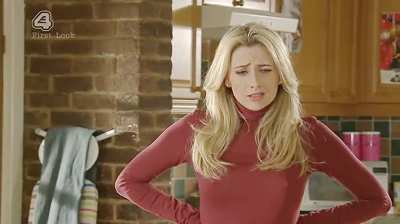 British Actress Gemma Merna - Hollyoaks - Both Tits Pokies (Also With Slo-Mo With Brightening And Sharpening To Show The Pokies Better)