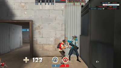 Trying to get taunt kills on 2Fort