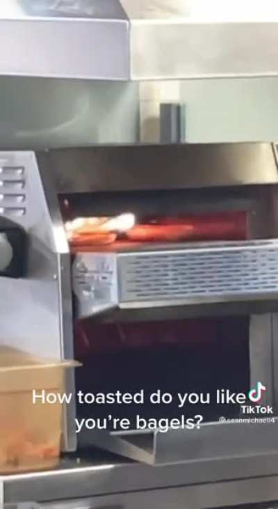 How toasted do you like your bagels?