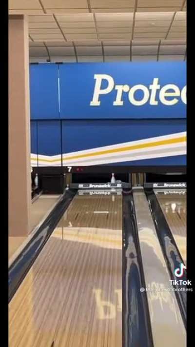 Wii bowling be like...