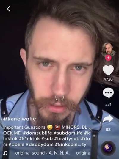 62% of daddy dom communicating is done through brow movement