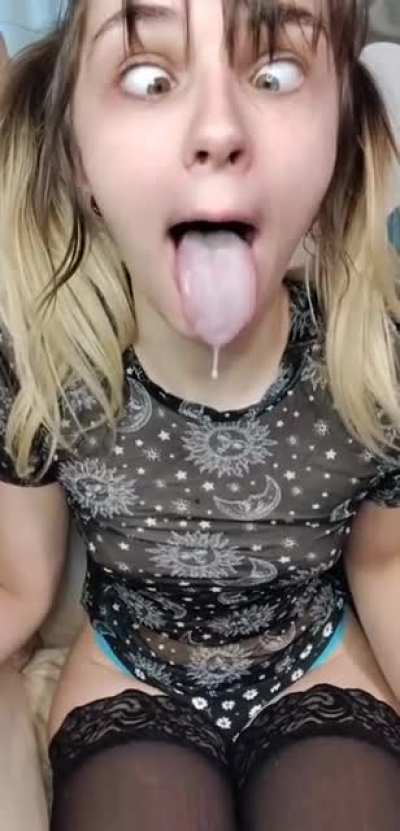 Can I get all sloppy on your cock? 👅