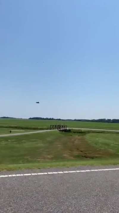 Caught a flyover driving to lunch