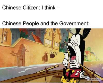 Chinese govt. be like, 