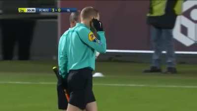 Fans throws a firecrackers to the Goalie.
