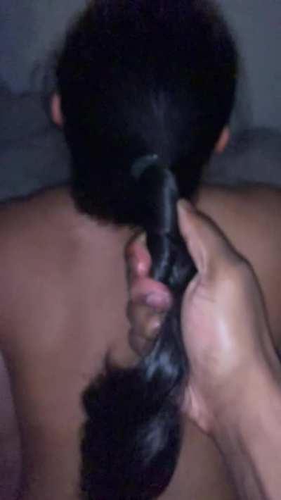 Imagine watching your girl’s Orgasm face as I Grip her hair and Rail her from behind😈. Full vid in comments.
