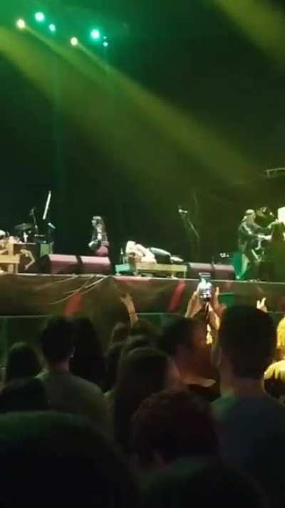 Dude just decided to take a nap in the middle of his show