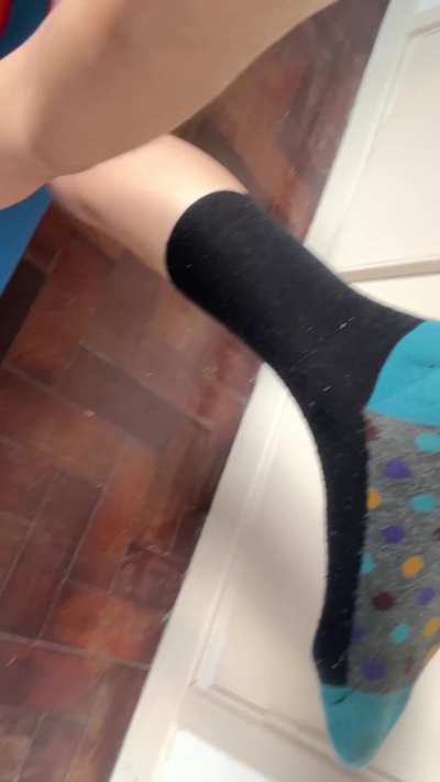 I’m just a girl doing yoga at home! What are you looking at? 
