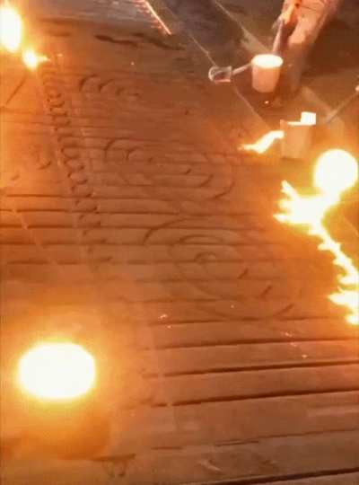 The Pouring of a Cast Iron Fence