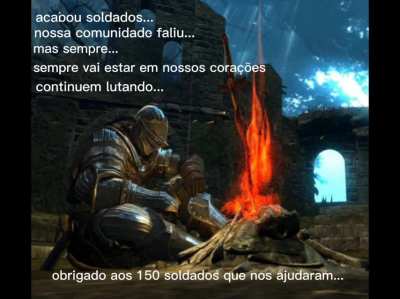 Eu era dono de uma comunidade, mas infelizmente ela teve um trágico destino... Obrigado a todos