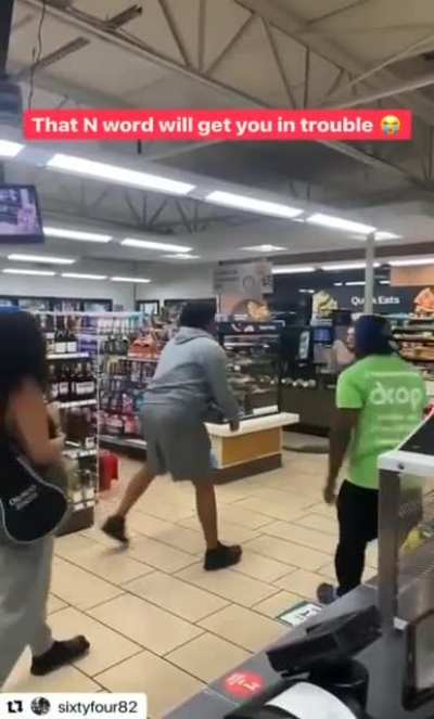 Racist Dude Gets Knocked Out