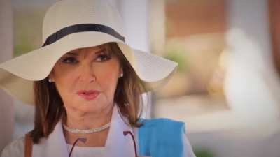 Stephanie Beacham guest stars in the new crime television series 'The Sunshine Murders' as Lady Gloria Whitten-Soames. The cast includes Marina Sirtis, Peter Andre, Dora Chrysikou and Emily Corcoran. Coming to UK's Channel 5 on 2 September and UPTV in the