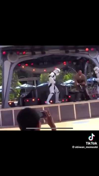 whem you go to Disney World and you play Star Wars Battlefront
