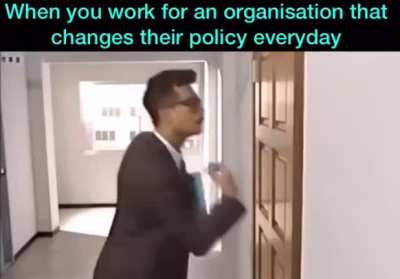 When you work for an organisation that changes their policy every<wbr>day/К<wbr>огда вы работ<wbr>аете в орган<wbr>изаци<wbr>и которая каждый день меняет свою полит<wbr>ику. Японс<wbr>кие шуточки 2.