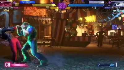 Higuchi Guile 33hit combo with 4 driverushes and boom loop