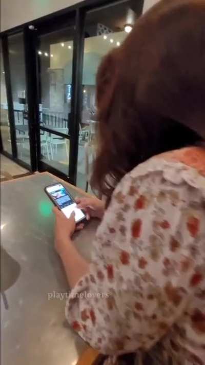 He can play with my Ass anytime he desires...even in a restaurant while we wait for the food....