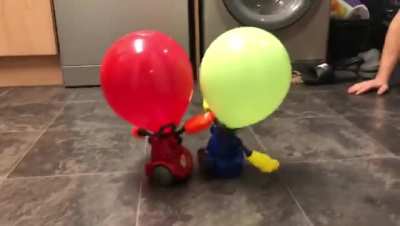 Robots fighting scares my 8 year old nephew