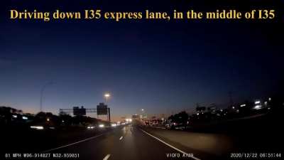 Let's jaywalk across an interstate