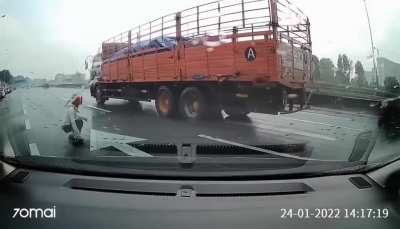 Glad the guy didn't slip the second time