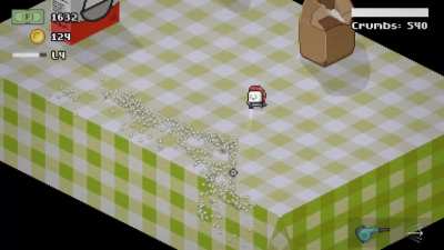 Added a new mechanic to our pixel art game - a leaf blower! What do you think?