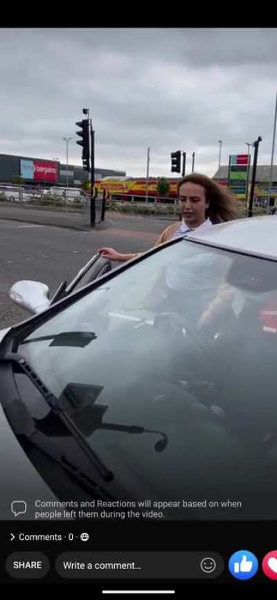 Driver freaksout when challenge about their driving UK.