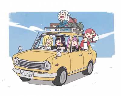 HoloEN Girls on a Road Trip @AstroSalt