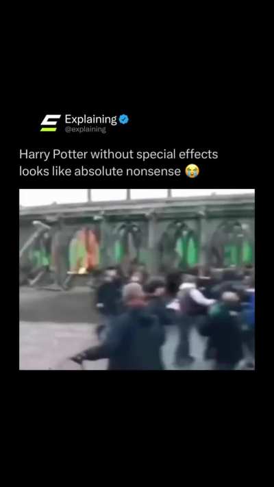 Watching Harry Potter without special effects turns cinematic magic into pure chaos — and it’s hilarious