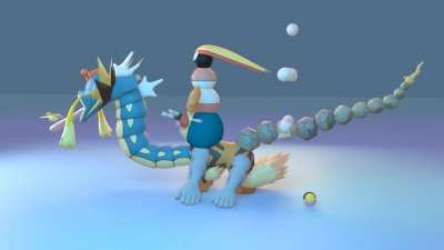 Day 22 of fusing every Gen 1 Pokemon into one by adding the top comment. Gyarados head thing has been replaced by Caterpies head thing. (22/151)