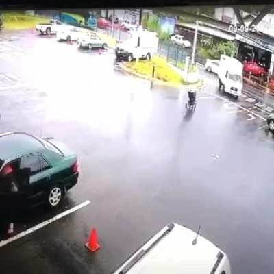 When you forget to put on the brakes