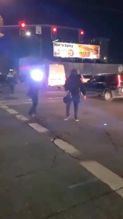 This is what happened to those who tried to record antifa’s riot in Portland. They get assaulted. Notice how the @NLG_Portland “legal observers” watch and do nothing.