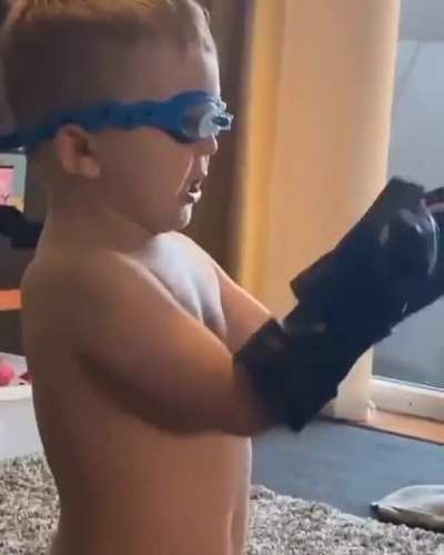 With the gloves, everyone feels strong... I keep thinking... his powers failed him lmao